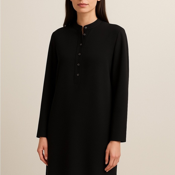 Designer Callaghan Quiet Luxury Elegant Black Long Sleeve Dress - Picture 2 of 4